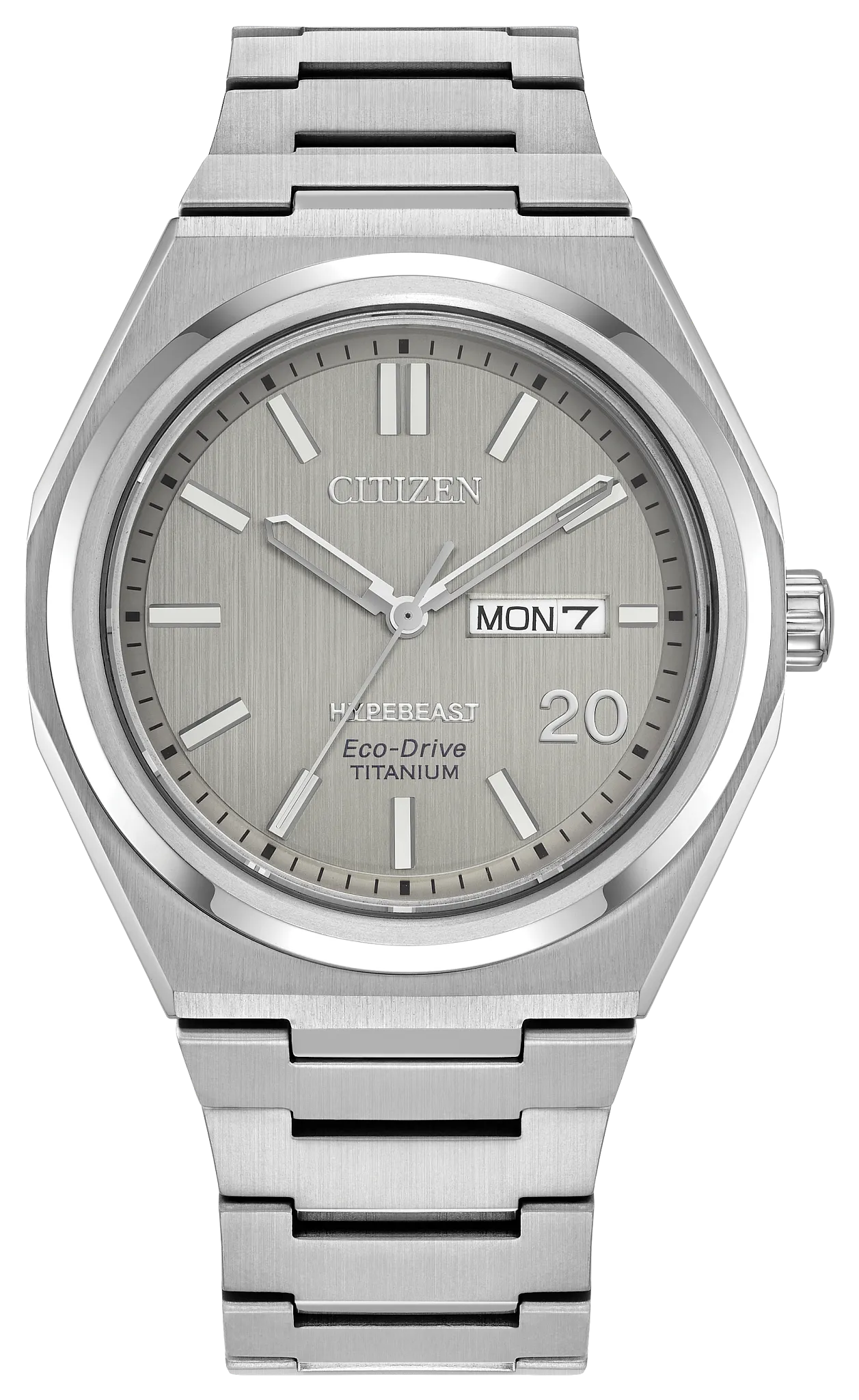 Zenshin Three-Hand x Hypebeast Silver-Tone Dial Super Titanium